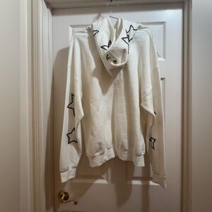 Never worn LF White Hoodie with Star Accents